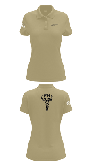 Women's Short Sleeve Performance Polo, ATAMMC Pharmacy, Army, Teamtime, Team time, sublimation, custom sports apparel, team uniforms, spirit wear, spiritwear, sports uniforms, custom shirts, team store, custom team store, fundraiser sports, apparel fundraiser