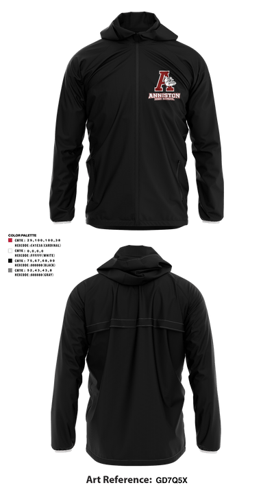 Anniston High School 66349692 Windbreaker - 7