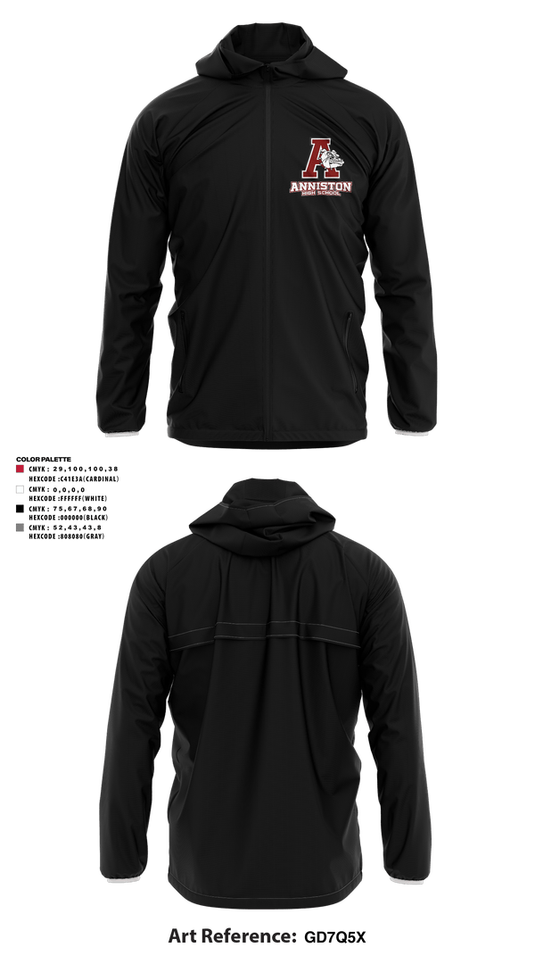 Windbreaker, Anniston High School, Spirit Store, Teamtime, Team time, sublimation, custom sports apparel, team uniforms, spirit wear, spiritwear, sports uniforms, custom shirts, team store, custom team store, fundraiser sports, apparel fundraiser