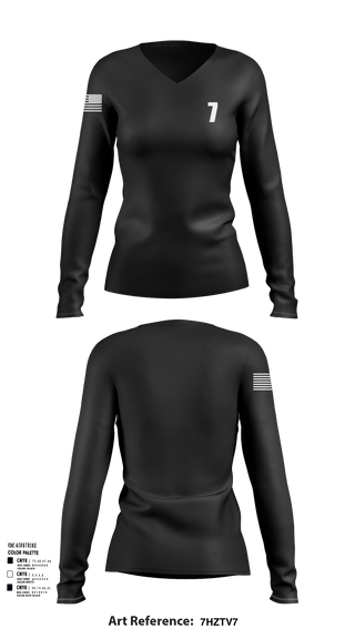 Womens Long Sleeve Vneck Shirt, 7, Navy, Teamtime, Team time, sublimation, custom sports apparel, team uniforms, spirit wear, spiritwear, sports uniforms, custom shirts, team store, custom team store, fundraiser sports, apparel fundraiser