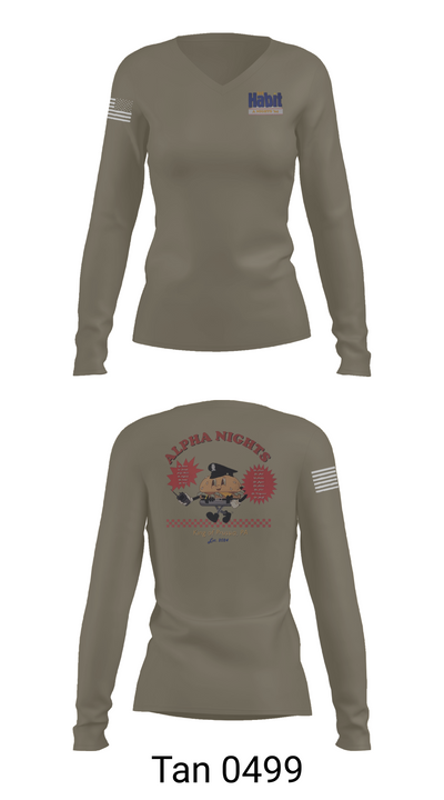 Upper Merion 36683777 Women's Long Sleeve V-neck Shirt - 73
