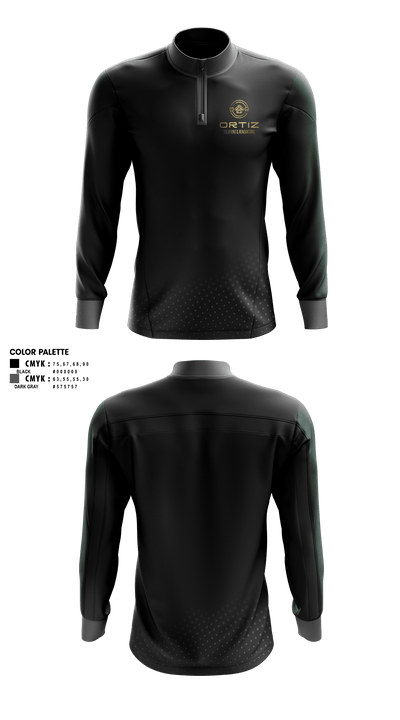 ORTIZ 74719771 Quarter Zip Jacket - 1