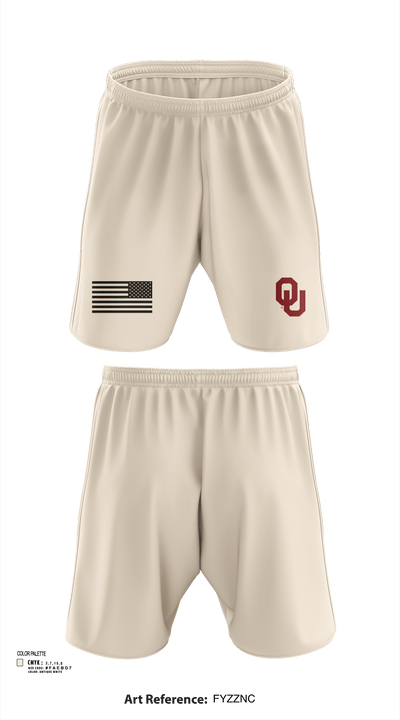 OU Army ROTC 95723228 Athletic Shorts With Pockets - 116