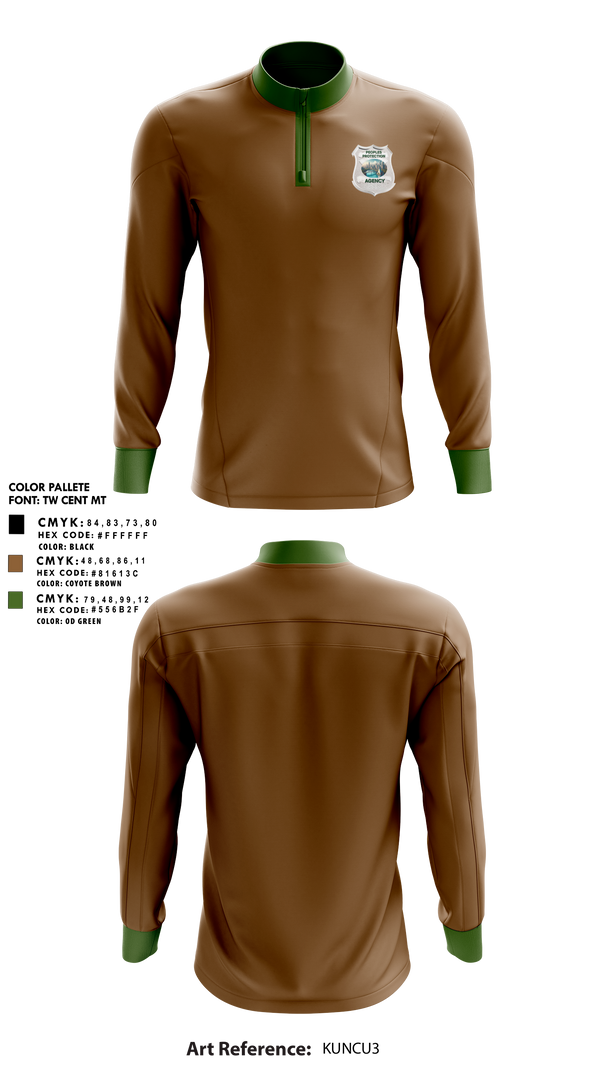 Quarter Zip Jacket, Peoples Protection Agency, LLC, , Teamtime, Team time, sublimation, custom sports apparel, team uniforms, spirit wear, spiritwear, sports uniforms, custom shirts, team store, custom team store, fundraiser sports, apparel fundraiser