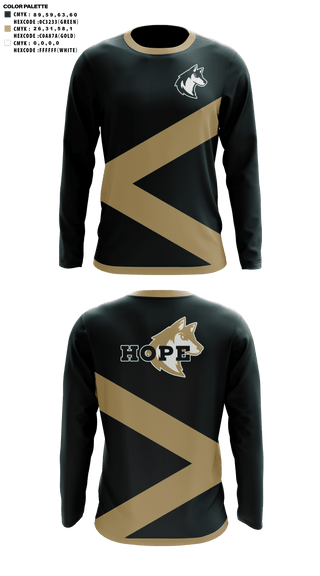 Long Sleeve Performance Shirt, Hope Christian Middle School Cheer, Cheer, Teamtime, Team time, sublimation, custom sports apparel, team uniforms, spirit wear, spiritwear, sports uniforms, custom shirts, team store, custom team store, fundraiser sports, apparel fundraiser