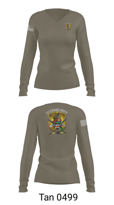 Incursori 53152298 Women's Long Sleeve V-neck Shirt - 54