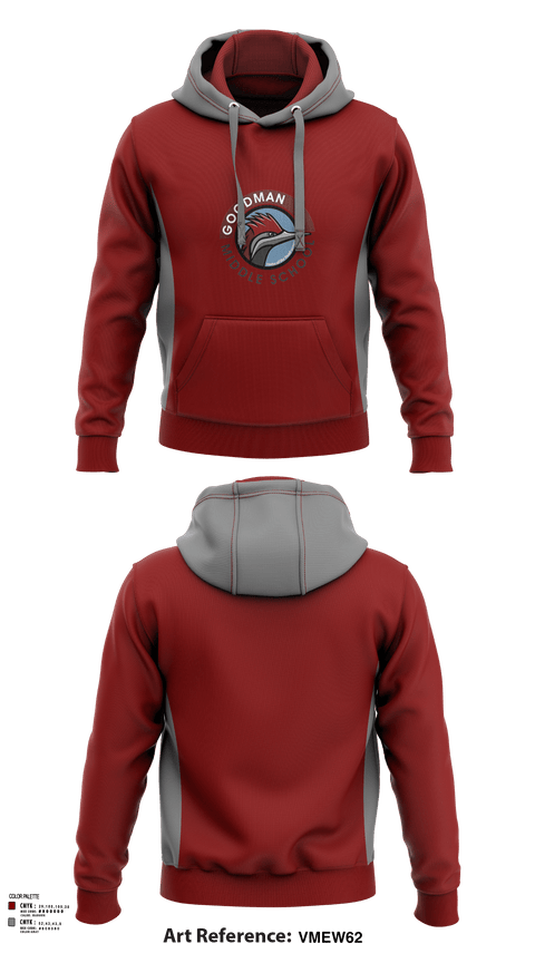 Hoodie, Goodman Middle School Soccer, Men's Soccer, Teamtime, Team time, sublimation, custom sports apparel, team uniforms, spirit wear, spiritwear, sports uniforms, custom shirts, team store, custom team store, fundraiser sports, apparel fundraiser