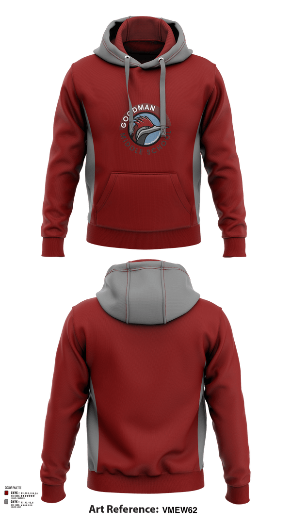 Hoodie, Goodman Middle School Soccer, Men's Soccer, Teamtime, Team time, sublimation, custom sports apparel, team uniforms, spirit wear, spiritwear, sports uniforms, custom shirts, team store, custom team store, fundraiser sports, apparel fundraiser