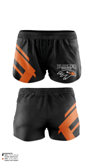 Track Shorts, Bloomer High School Cross Country, Cross Country, Teamtime, Team time, sublimation, custom sports apparel, team uniforms, spirit wear, spiritwear, sports uniforms, custom shirts, team store, custom team store, fundraiser sports, apparel fundraiser