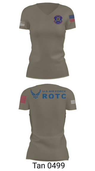 Womens Short Sleeve Vneck Shirt, Detachment 035, Air Force, Teamtime, Team time, sublimation, custom sports apparel, team uniforms, spirit wear, spiritwear, sports uniforms, custom shirts, team store, custom team store, fundraiser sports, apparel fundraiser