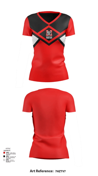 Womens Short Sleeve Vneck Shirt, Moscow High School Cheer, Cheer, Teamtime, Team time, sublimation, custom sports apparel, team uniforms, spirit wear, spiritwear, sports uniforms, custom shirts, team store, custom team store, fundraiser sports, apparel fundraiser