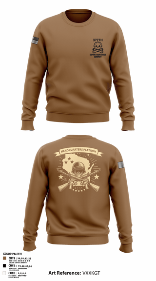 Crew Neck Sweatshirt, 377th SMC, Army, Teamtime, Team time, sublimation, custom sports apparel, team uniforms, spirit wear, spiritwear, sports uniforms, custom shirts, team store, custom team store, fundraiser sports, apparel fundraiser