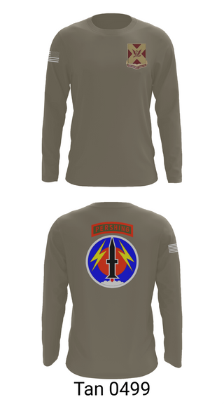 Long Sleeve Performance Shirt, 4/9 Field Artillery 56 Command (Pershing), Army, Teamtime, Team time, sublimation, custom sports apparel, team uniforms, spirit wear, spiritwear, sports uniforms, custom shirts, team store, custom team store, fundraiser sports, apparel fundraiser