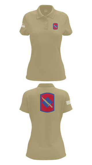 Womens Short Sleeve Performance Polo, 39th Infantry Brigade, , Teamtime, Team time, sublimation, custom sports apparel, team uniforms, spirit wear, spiritwear, sports uniforms, custom shirts, team store, custom team store, fundraiser sports, apparel fundraiser