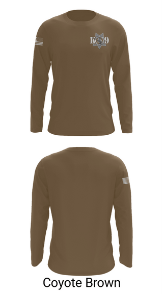 Long Sleeve Performance Shirt, Fresno Police Department K9 Unit, Police, Teamtime, Team time, sublimation, custom sports apparel, team uniforms, spirit wear, spiritwear, sports uniforms, custom shirts, team store, custom team store, fundraiser sports, apparel fundraiser