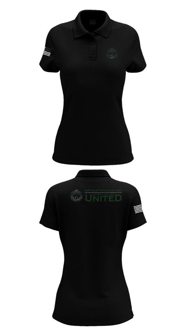 Women's Short Sleeve Performance Polo, North Valley Youth Soccer League, Men's Soccer, Teamtime, Team time, sublimation, custom sports apparel, team uniforms, spirit wear, spiritwear, sports uniforms, custom shirts, team store, custom team store, fundraiser sports, apparel fundraiser
