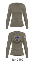 AWC 88158143 Women's Long Sleeve V-neck Shirt - 77