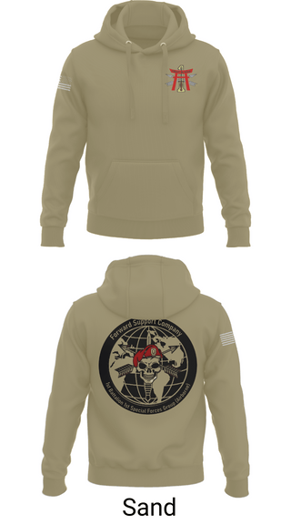 Hoodie, FSC 1-1SFG, Army, Teamtime, Team time, sublimation, custom sports apparel, team uniforms, spirit wear, spiritwear, sports uniforms, custom shirts, team store, custom team store, fundraiser sports, apparel fundraiser