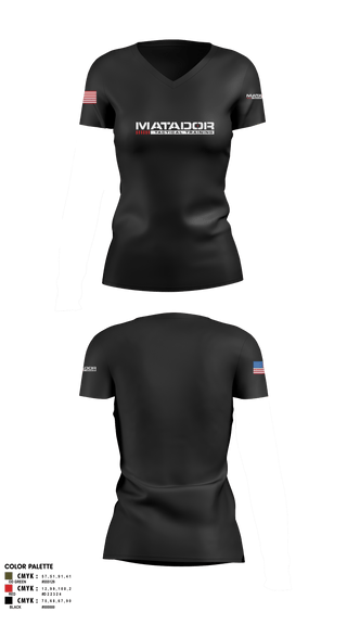 Women's Short Sleeve Vneck Shirt, Matador Tactical, , Teamtime, Team time, sublimation, custom sports apparel, team uniforms, spirit wear, spiritwear, sports uniforms, custom shirts, team store, custom team store, fundraiser sports, apparel fundraiser