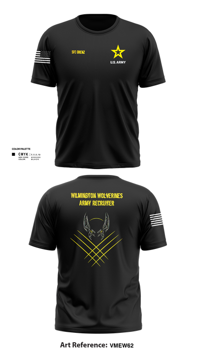 Wilmington Army Recruiting Station 61290621 Short Sleeve Performance Shirt - 2