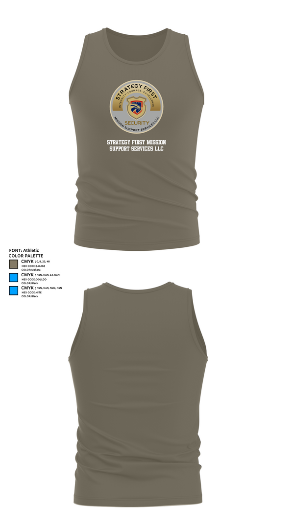 Tank Top, Strategy First Mission Support Services LLC, , Teamtime, Team time, sublimation, custom sports apparel, team uniforms, spirit wear, spiritwear, sports uniforms, custom shirts, team store, custom team store, fundraiser sports, apparel fundraiser