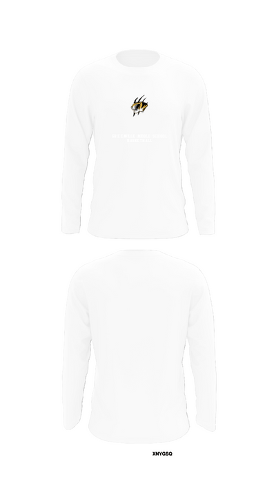 Greenville Middle School Basketball 80798783 Long Sleeve Performance Shirt - 8