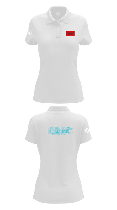 MENTALLY FRAGILE DESIGNZ 82373219 Women's Short Sleeve Performance Polo  - 17