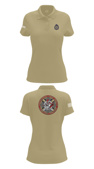 Womens Short Sleeve Performance Polo, GFR Station 3, Fire Department, Teamtime, Team time, sublimation, custom sports apparel, team uniforms, spirit wear, spiritwear, sports uniforms, custom shirts, team store, custom team store, fundraiser sports, apparel fundraiser