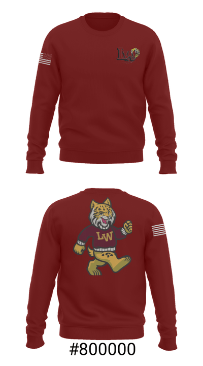 Lowpoint-Washburn Junior High School Softball 9151632 Crew Neck Sweatshirt - 16