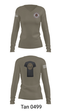 BOLC 187TH 66785601 Women's Long Sleeve V-neck Shirt - 77