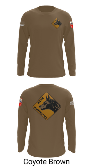 Long Sleeve Performance Shirt, 317th support maintenance company, Army, Teamtime, Team time, sublimation, custom sports apparel, team uniforms, spirit wear, spiritwear, sports uniforms, custom shirts, team store, custom team store, fundraiser sports, apparel fundraiser
