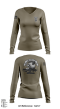 TM 2, B TRP, 3rd SQDN, 3 SFAB 94880157 Women's Long Sleeve V-neck Shirt -1 2