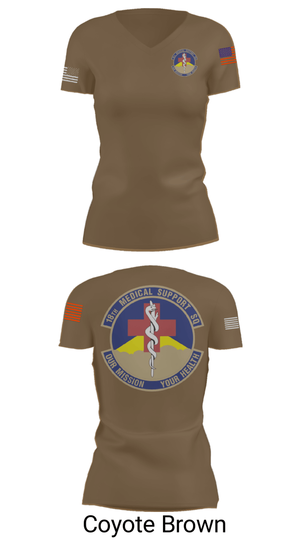 Women's Short Sleeve Vneck Shirt, 18 MDSS, Air Force, Teamtime, Team time, sublimation, custom sports apparel, team uniforms, spirit wear, spiritwear, sports uniforms, custom shirts, team store, custom team store, fundraiser sports, apparel fundraiser