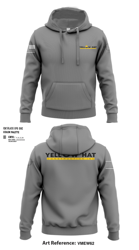 Hoodie, Yellow hat construction Inc, , Teamtime, Team time, sublimation, custom sports apparel, team uniforms, spirit wear, spiritwear, sports uniforms, custom shirts, team store, custom team store, fundraiser sports, apparel fundraiser