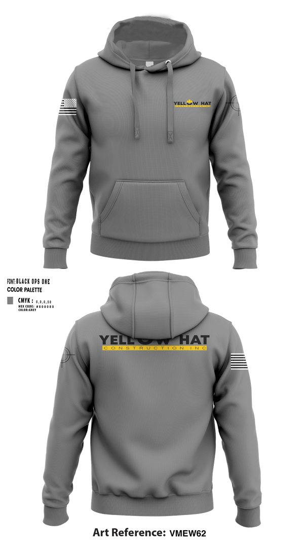 Hoodie, Yellow hat construction Inc, , Teamtime, Team time, sublimation, custom sports apparel, team uniforms, spirit wear, spiritwear, sports uniforms, custom shirts, team store, custom team store, fundraiser sports, apparel fundraiser
