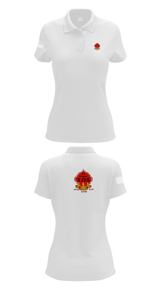 Womens Short Sleeve Performance Polo, 3 O's, , Teamtime, Team time, sublimation, custom sports apparel, team uniforms, spirit wear, spiritwear, sports uniforms, custom shirts, team store, custom team store, fundraiser sports, apparel fundraiser