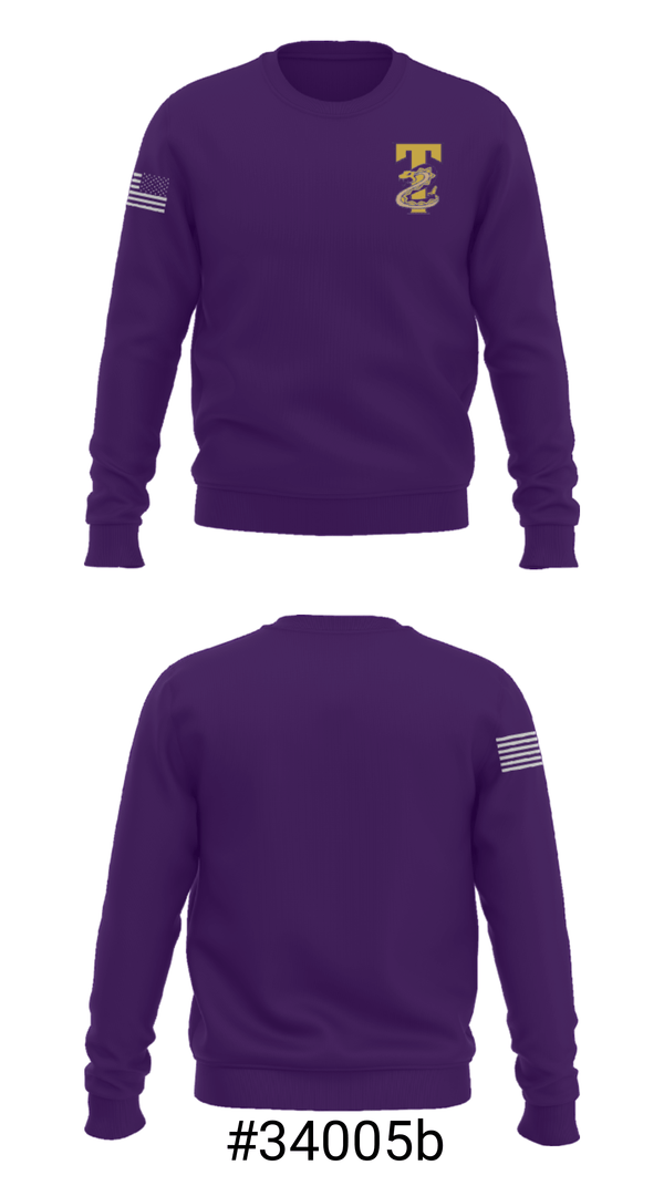 Crew Neck Sweatshirt, Tucumcari High School Baseball, Baseball, Teamtime, Team time, sublimation, custom sports apparel, team uniforms, spirit wear, spiritwear, sports uniforms, custom shirts, team store, custom team store, fundraiser sports, apparel fundraiser