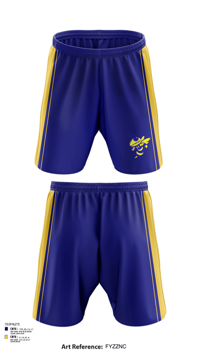 Hillsdale High School Cheer 6218082 Athletic Shorts With Pockets - 117