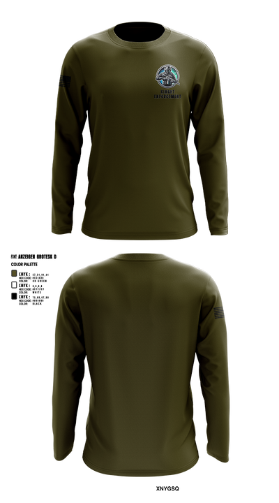 KINGHT ENFORCEMENT 49960504 Long Sleeve Performance Shirt 1