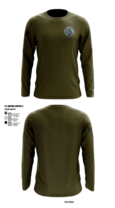 Long Sleeve Performance Shirt, KINGHT ENFORCEMENT, , Teamtime, Team time, sublimation, custom sports apparel, team uniforms, spirit wear, spiritwear, sports uniforms, custom shirts, team store, custom team store, fundraiser sports, apparel fundraiser