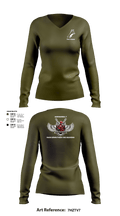 Fox troop 31876072 Women's Long Sleeve V-neck Shirt - 10