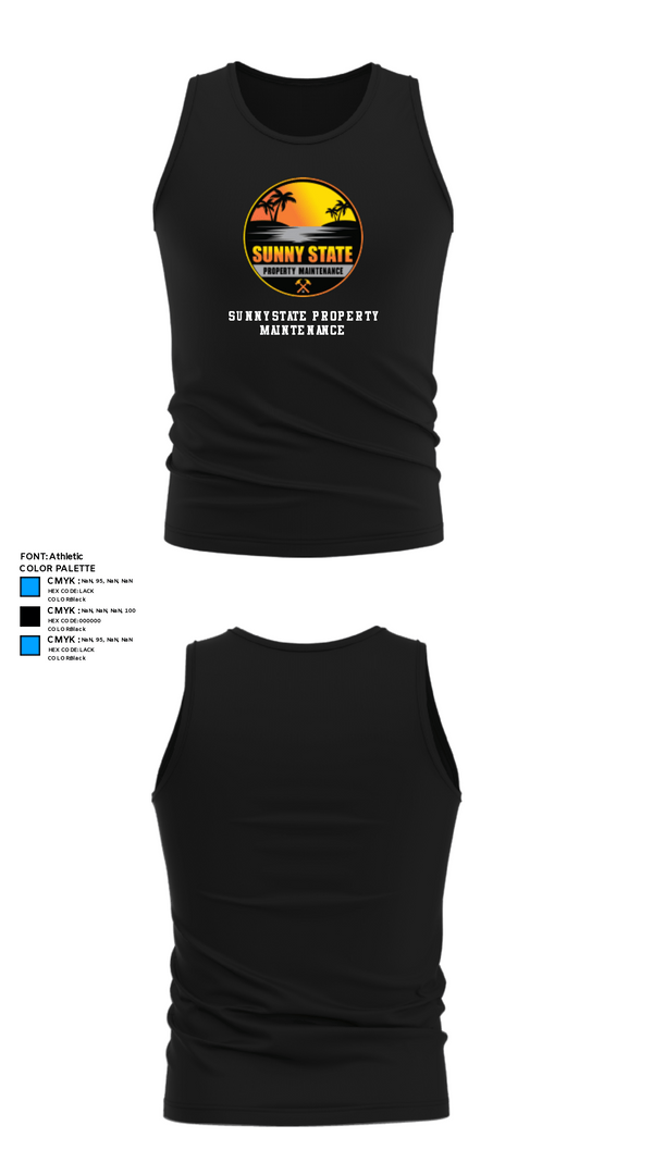 Tank Top, Sunny State Property Maintenance, , Teamtime, Team time, sublimation, custom sports apparel, team uniforms, spirit wear, spiritwear, sports uniforms, custom shirts, team store, custom team store, fundraiser sports, apparel fundraiser