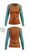 106 Emergency Management 35910361 Women's Long Sleeve V-neck Shirt -1 1