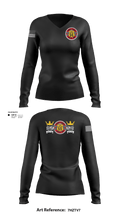66TH TC 94065501 Women's Long Sleeve V-neck Shirt - 2