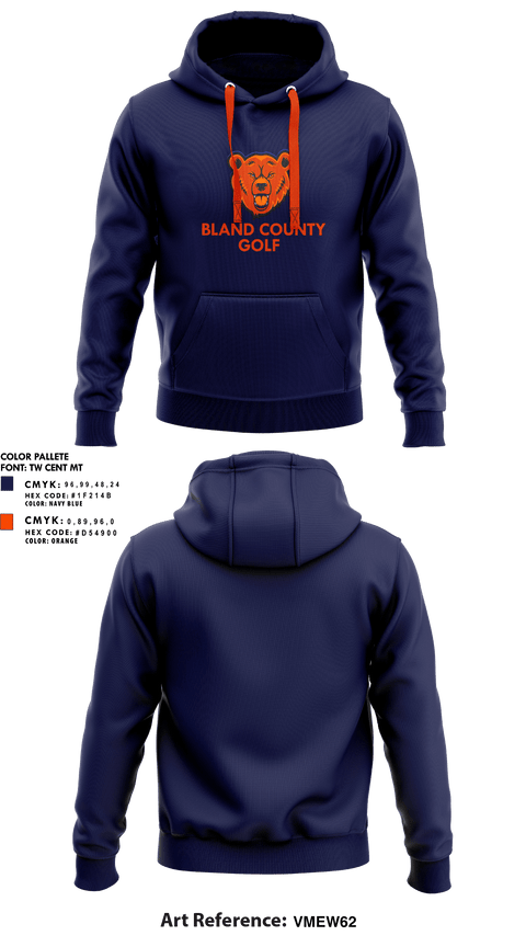 Hoodie, Bland County High School Golf, Golf, Teamtime, Team time, sublimation, custom sports apparel, team uniforms, spirit wear, spiritwear, sports uniforms, custom shirts, team store, custom team store, fundraiser sports, apparel fundraiser