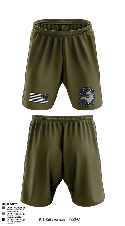 Sunlake High School Cadet Squadron 6161246 Athletic Shorts With Pockets - 96