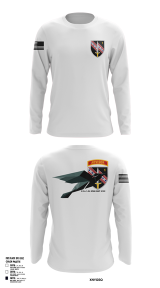 Long Sleeve Performance Shirt, B Co 1-54 SFAB MAT 6122, Army, Teamtime, Team time, sublimation, custom sports apparel, team uniforms, spirit wear, spiritwear, sports uniforms, custom shirts, team store, custom team store, fundraiser sports, apparel fundraiser