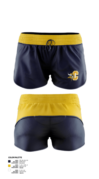 Womens Shorts, Walled Lake Central Gymnastics, Spirit Store, Teamtime, Team time, sublimation, custom sports apparel, team uniforms, spirit wear, spiritwear, sports uniforms, custom shirts, team store, custom team store, fundraiser sports, apparel fundraiser
