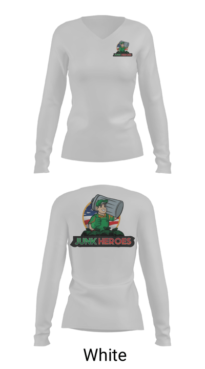Junk Heroes 27502871 Women's Long Sleeve V-neck Shirt - 6