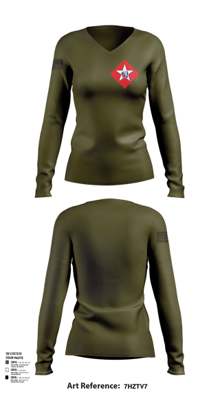 Womens Long Sleeve Vneck Shirt 1, 1/6, Marines, Teamtime, Team time, sublimation, custom sports apparel, team uniforms, spirit wear, spiritwear, sports uniforms, custom shirts, team store, custom team store, fundraiser sports, apparel fundraiser